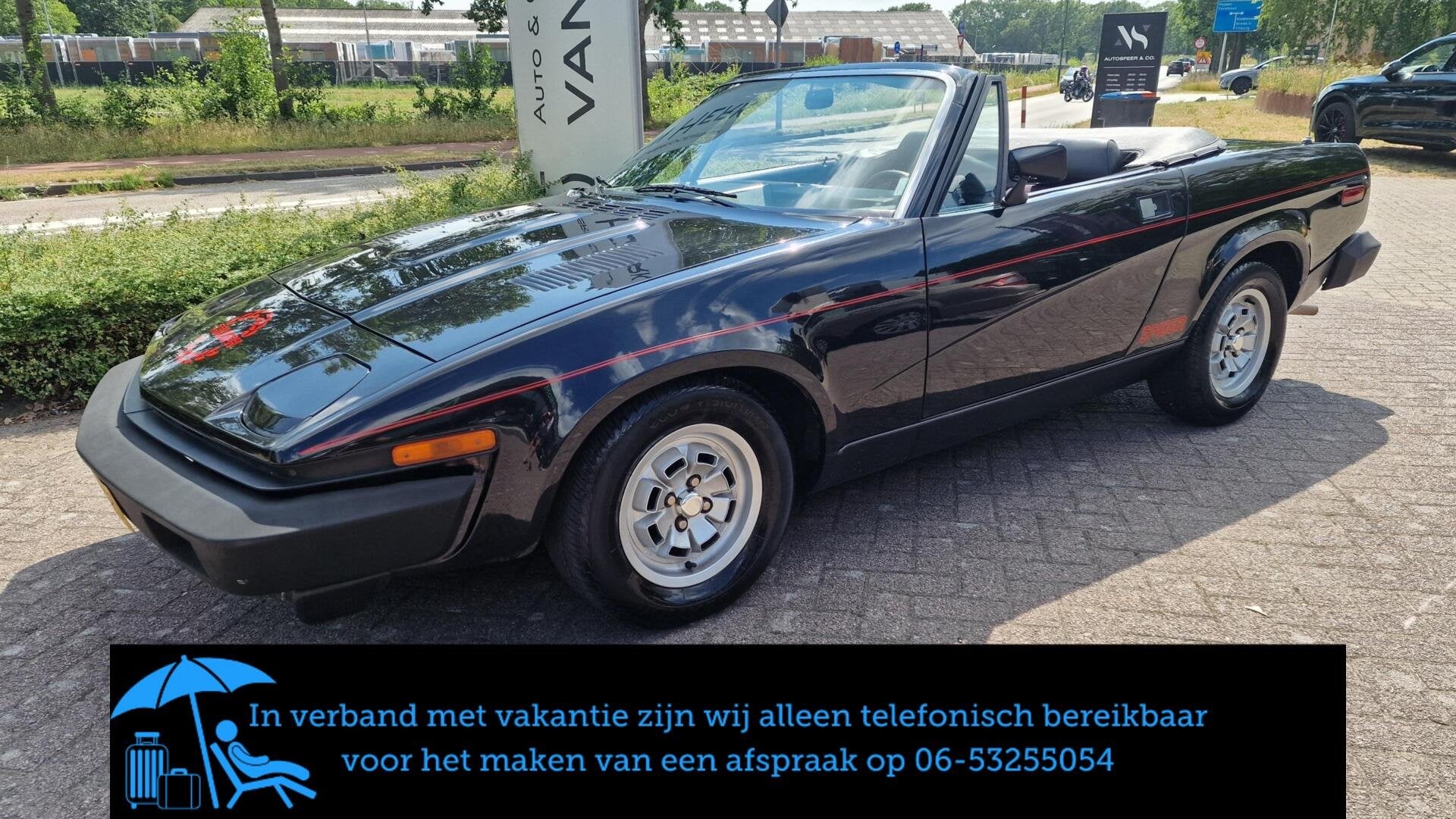 Triumph TR7 SPIDER Cabriolet ZELDZAME STAAT EN UITVOERING, 1998 cc, Cabriolet, Zwart, Bedrijf