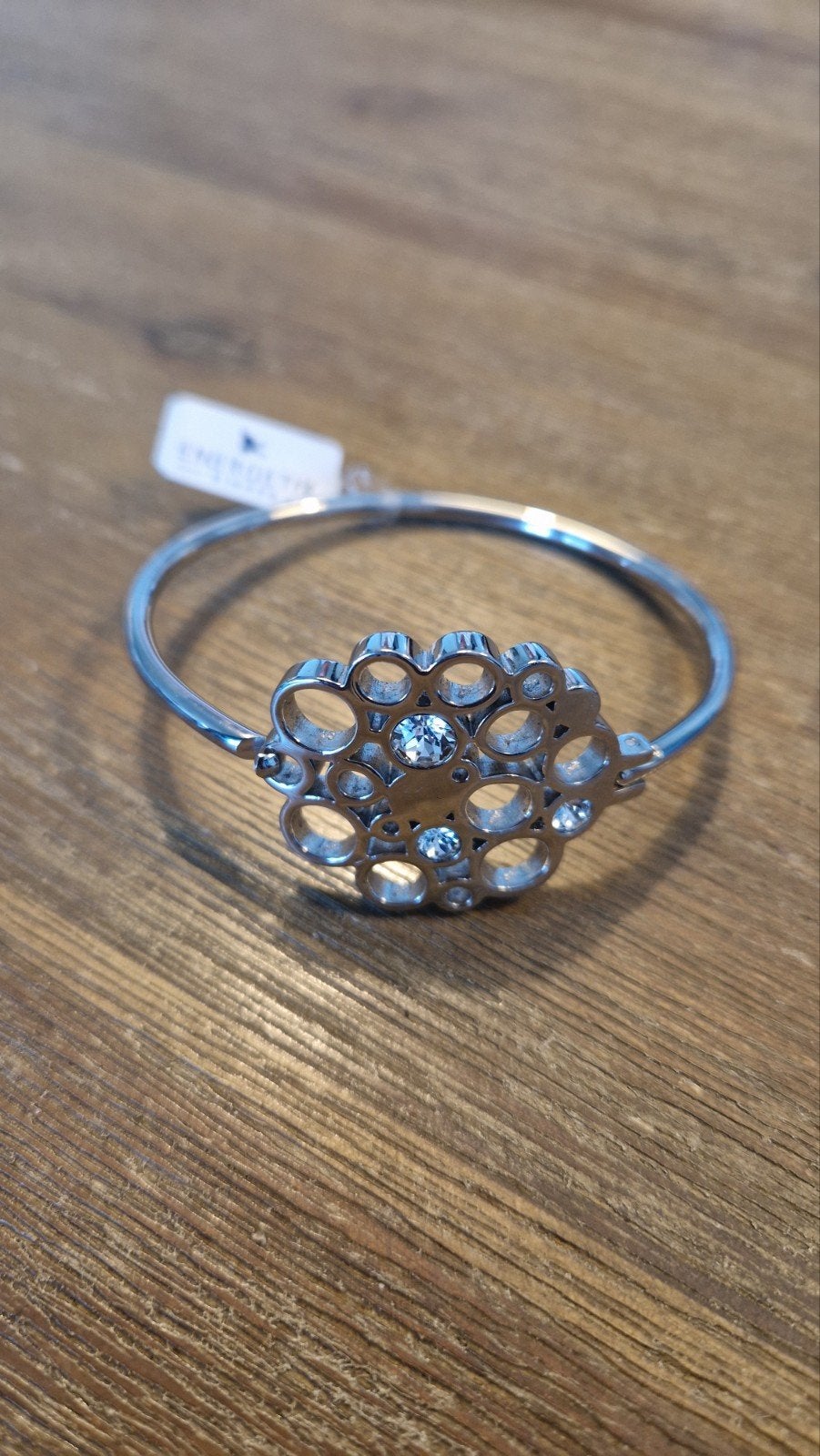 Mooie armband Energetix, Sieraden, Tassen en Uiterlijk, Armbanden, Ophalen of Verzenden, Nieuw, Zilver, Staal