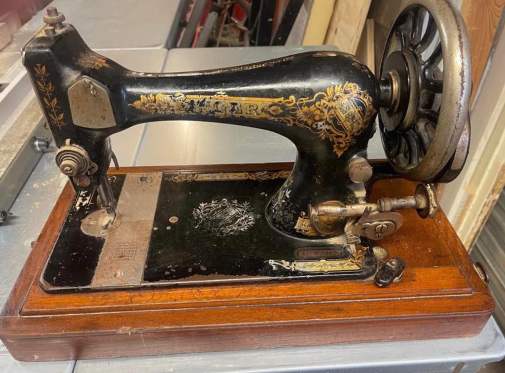 Antieke singer naaimachine, Ophalen of Verzenden