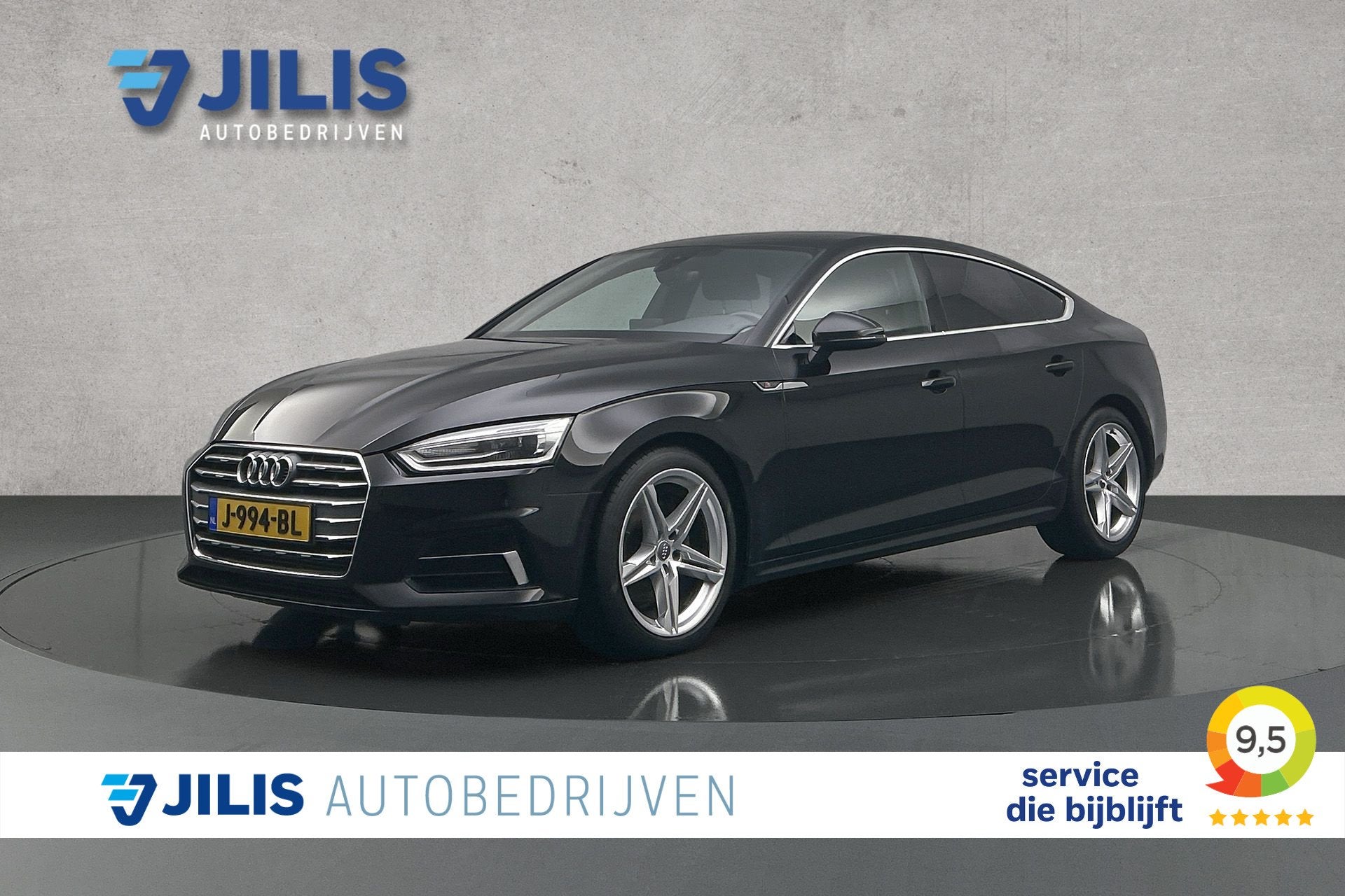 Audi A5 Sportback 35 TFSI Sport S-line | Origineel NL | Crui, Auto's, Gebruikt, 4 cilinders, Leder en Stof, Zwart