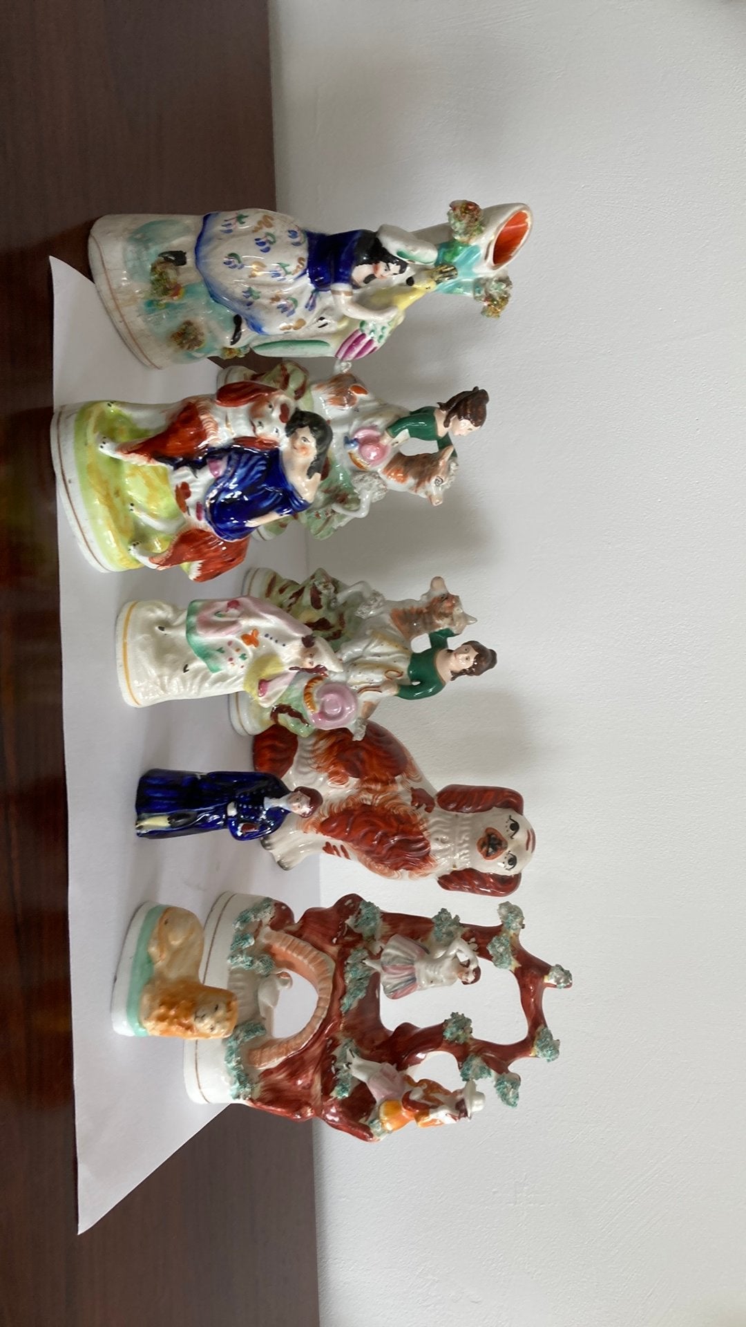 9 stuks Staffordshire beeldjes, Ophalen of Verzenden