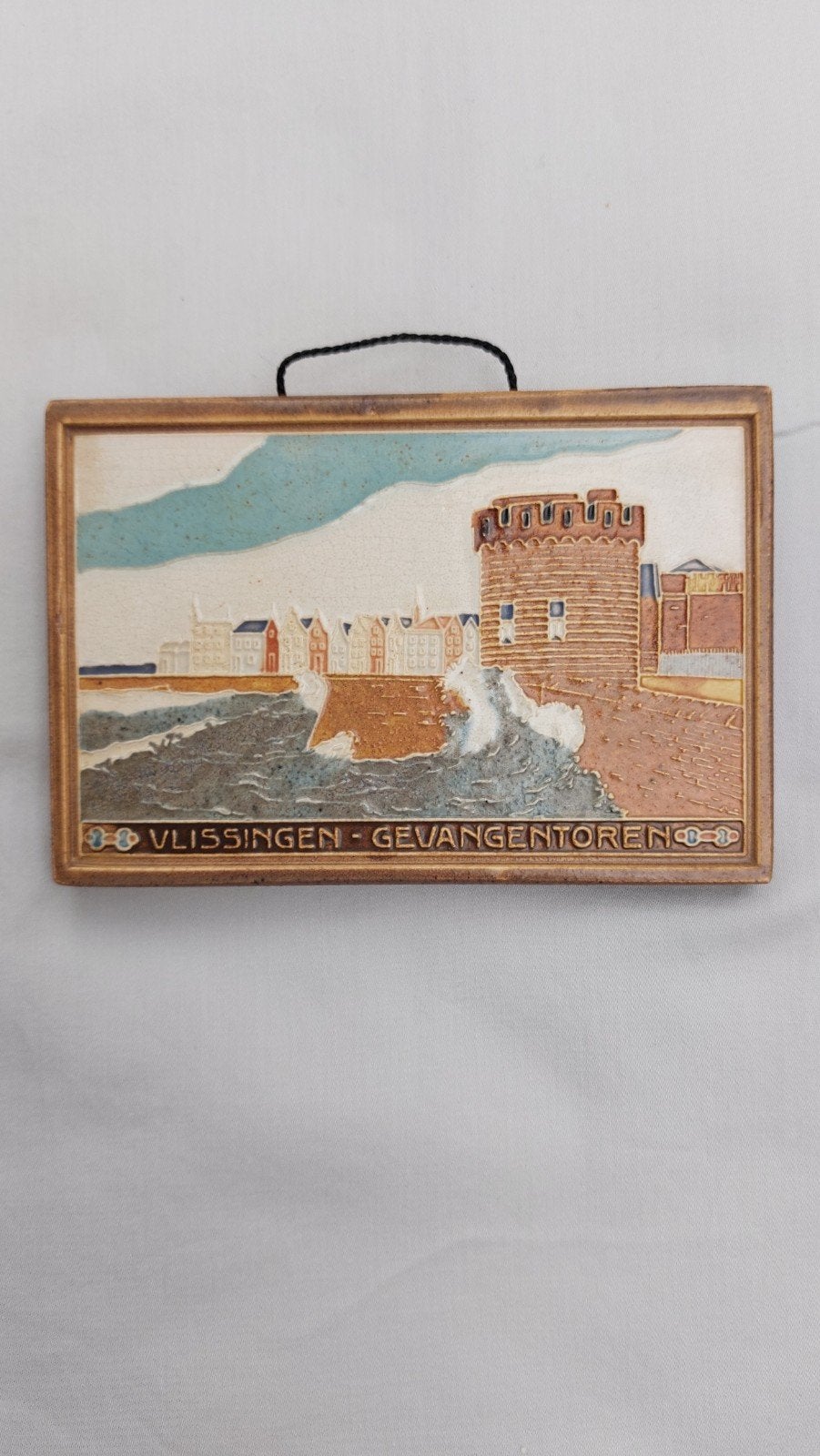 Vintage Westraven Tegel Vlissingen Gevangentoren, Antiek en Kunst, Antiek | Wandborden en Tegels, Ophalen of Verzenden