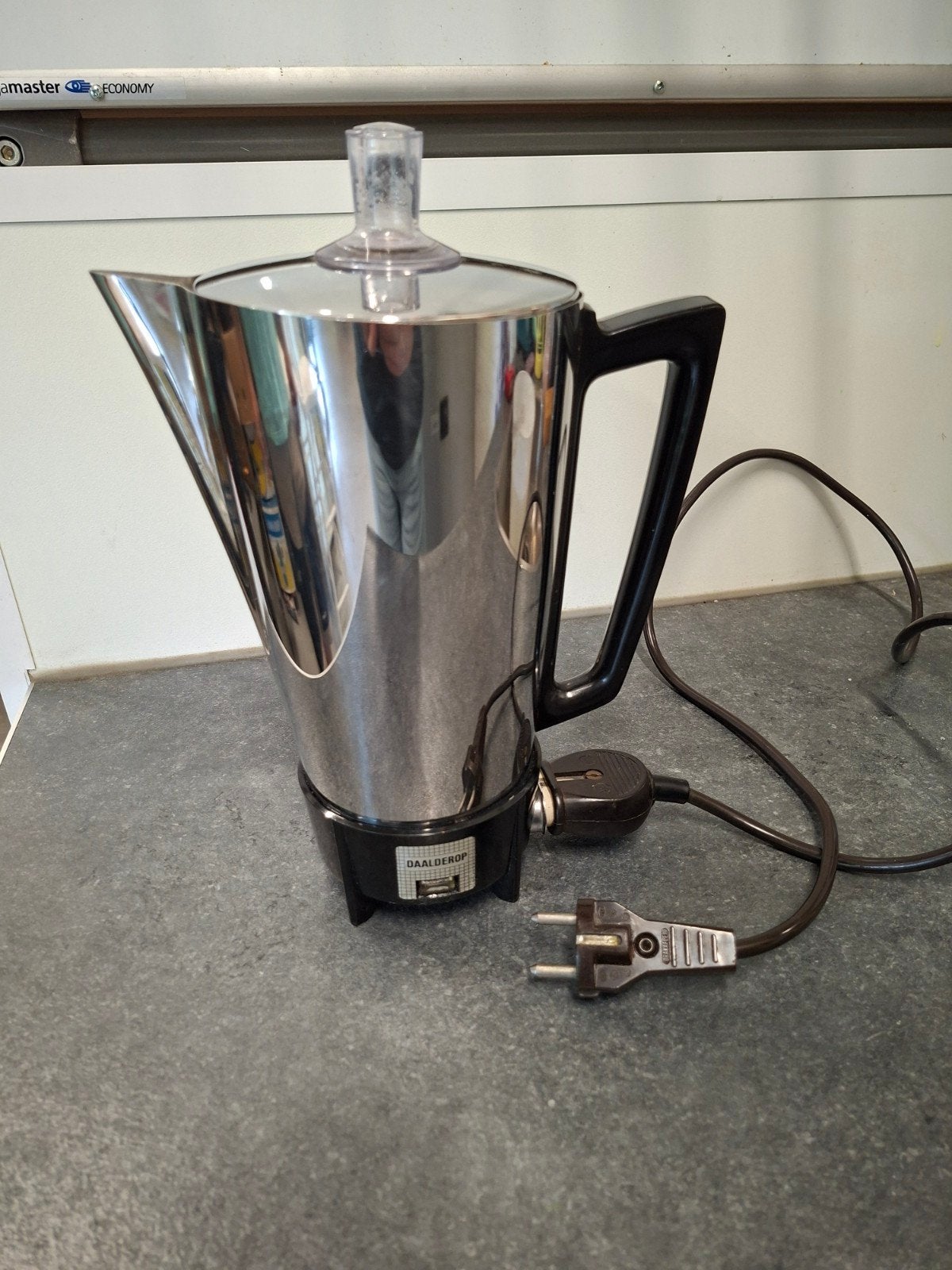 vintage Daalderop perculator rvs, Gebruikt, Daalderop, Onbekend, Ophalen of Verzenden