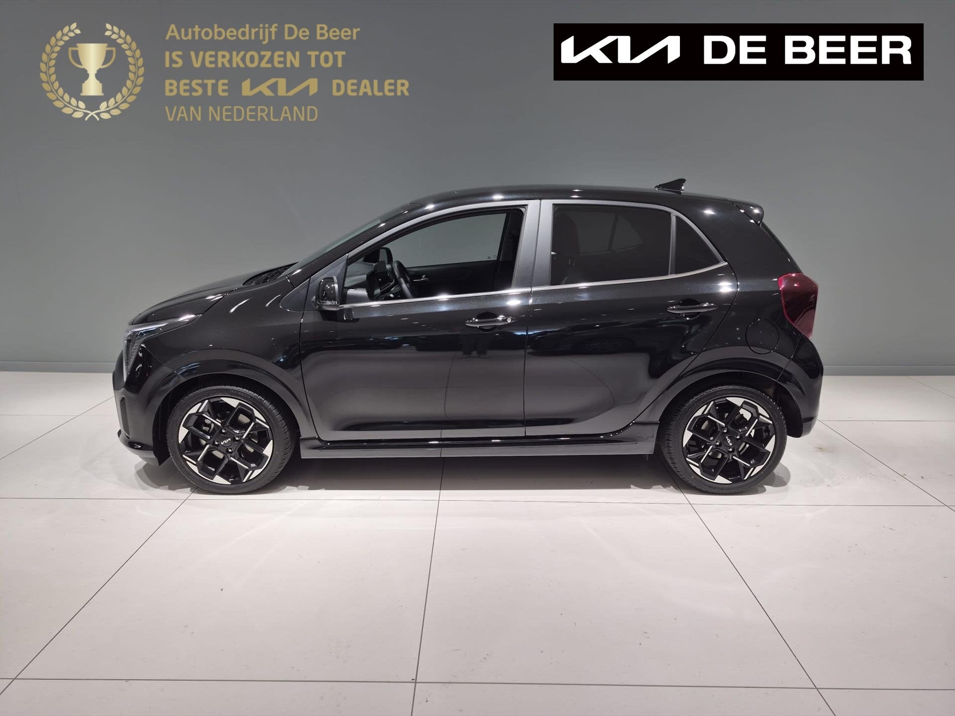 KIA Picanto 1.0 DPi 63pk 4-zits AMT GT-Line Automaat, Automaat, 12 maanden, 4 stoelen, Zwart