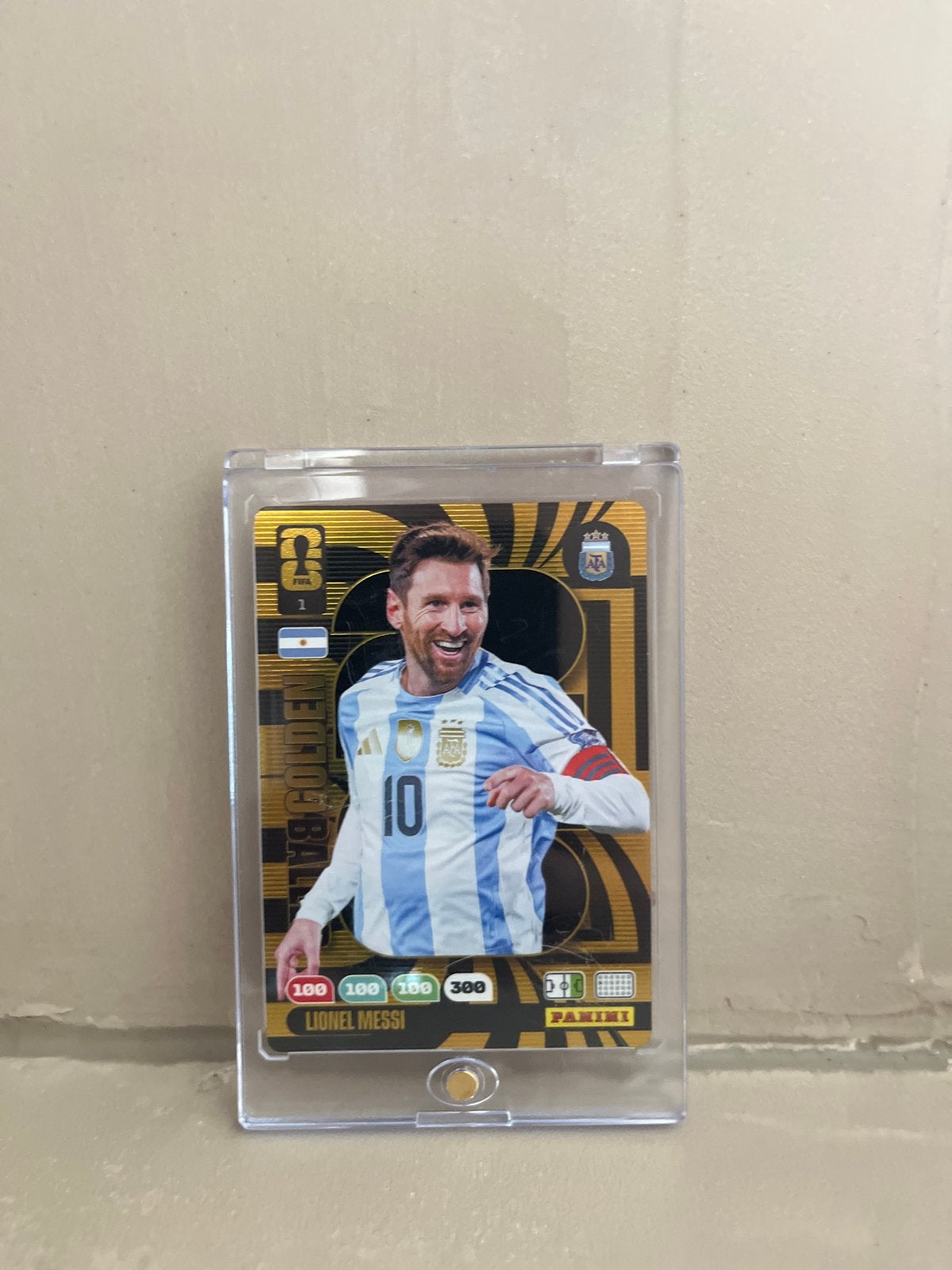 Lionel Messi Panini FIFA World Cup Qatar 2022 Kaart, Ophalen of Verzenden, Zo goed als nieuw, Buitenlandse clubs, Spelerskaart