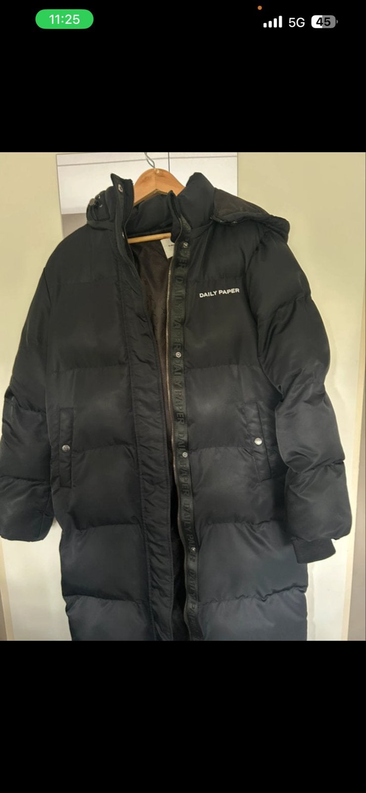 Daily Paper winterjas - Zo goed als nieuw, Kleding | Dames, Jassen | Winter, Ophalen, Zo goed als nieuw, Maat 36 (S), Zwart