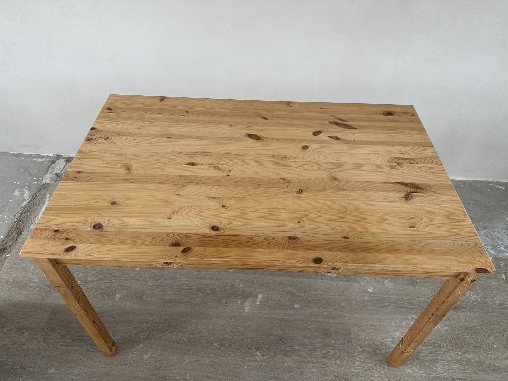 IKEA INGO eettafel massief grenen 120x75 cm, Huis en Inrichting, Tafels | Eettafels, Ophalen, 100 tot 150 cm, 50 tot 100 cm, Zo goed als nieuw