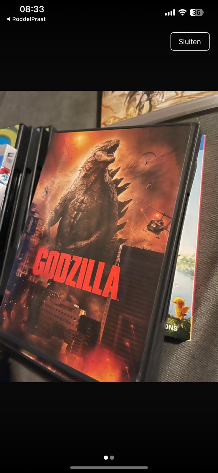 Godzilla DVD - Actie en Avontuur, Vanaf 12 jaar, Ophalen of Verzenden, Gebruikt