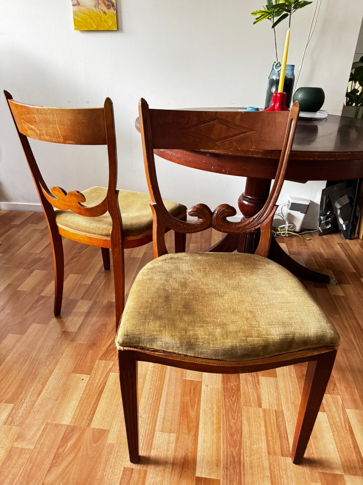 Antieke Biedermeier stoelen set, Antiek en Kunst, Ophalen