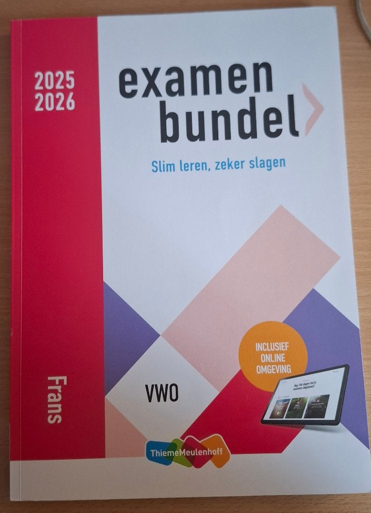 Examenbundel Frans VWO 2025-2026, Boeken, Schoolboeken, Ophalen of Verzenden, Zo goed als nieuw, VWO, Frans