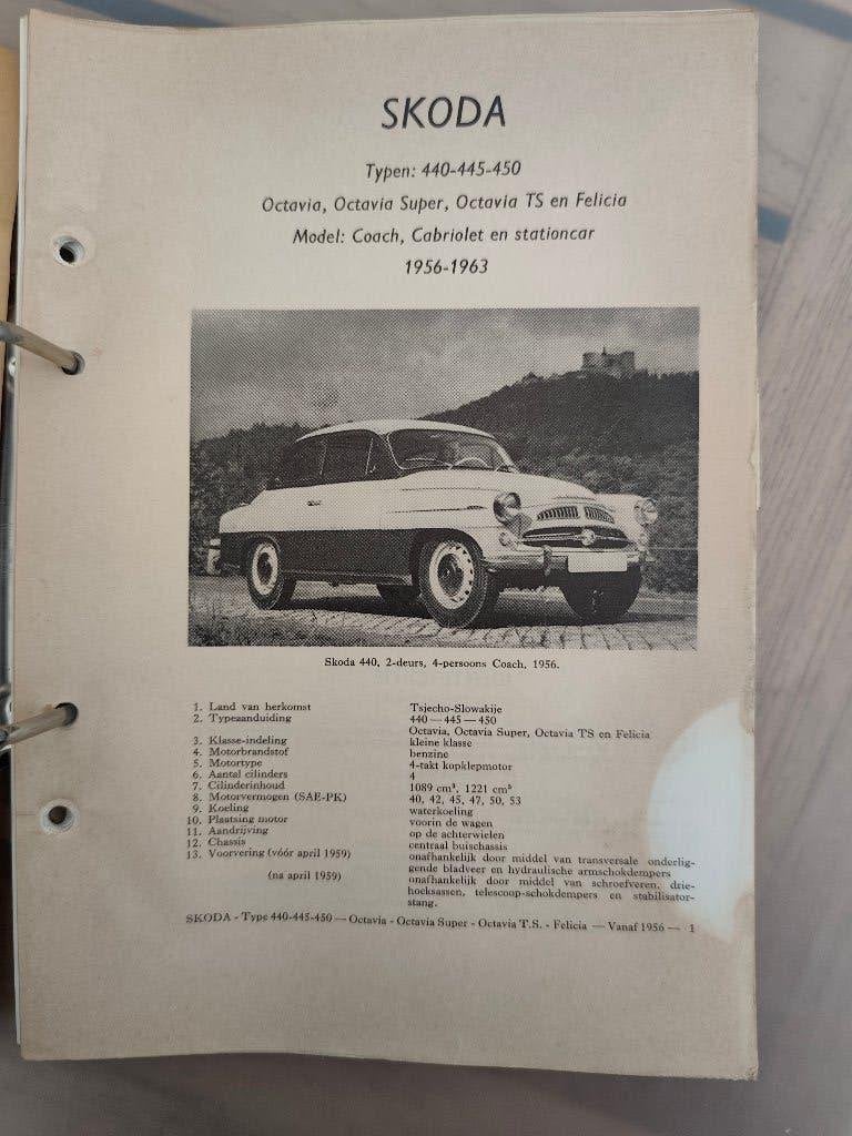 Werkplaats handboek Skoda Octavia, 1956-1963, Auto diversen, Ophalen of Verzenden
