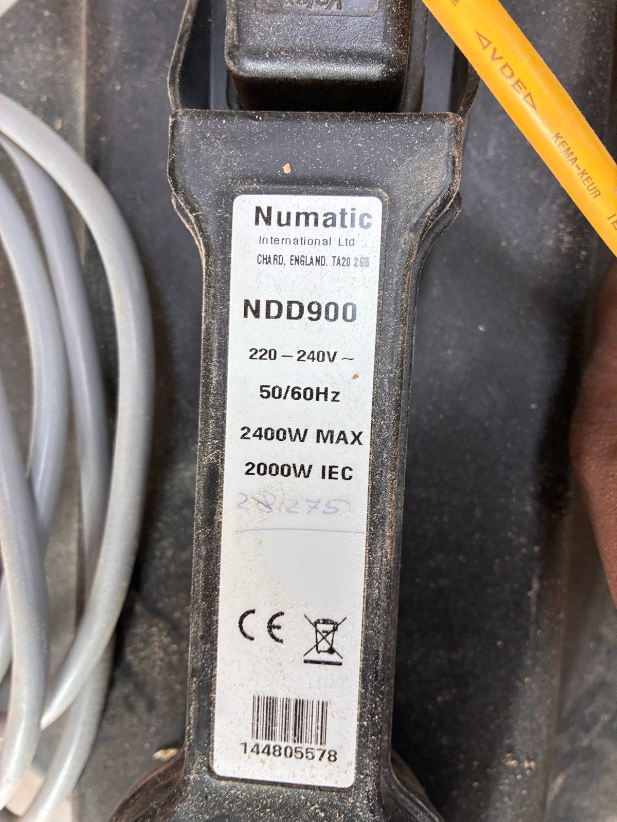 Numatic NDD900 Industriële stofzuiger met AirBO cycloon, Witgoed en Apparatuur, Stofzuigers, Inclusief accessoires, Gebruikt, Numatic