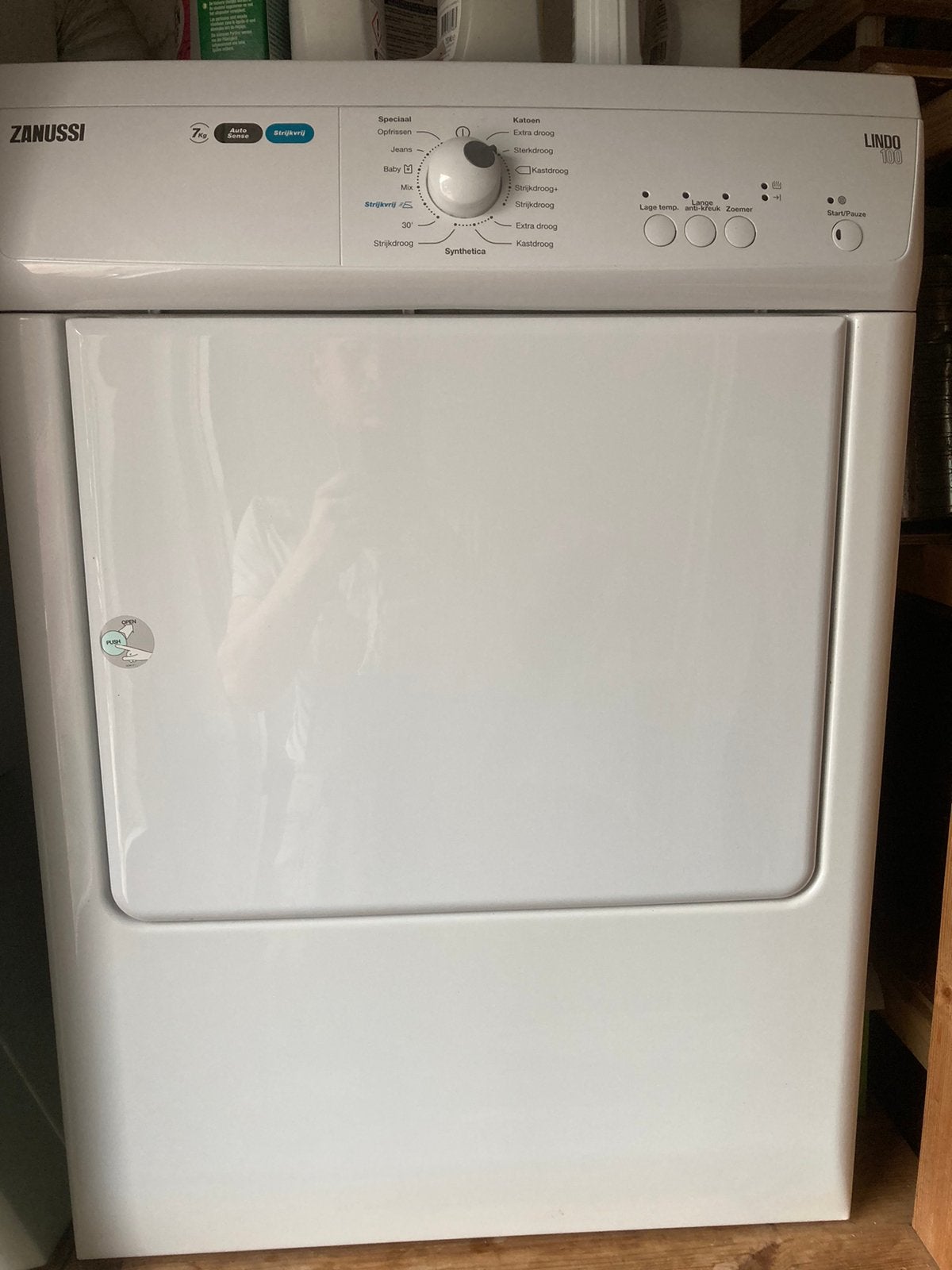 Zanussi luchtdroger droger lindo 100, Ophalen, 6 tot 8 kg, Gebruikt, Voorlader