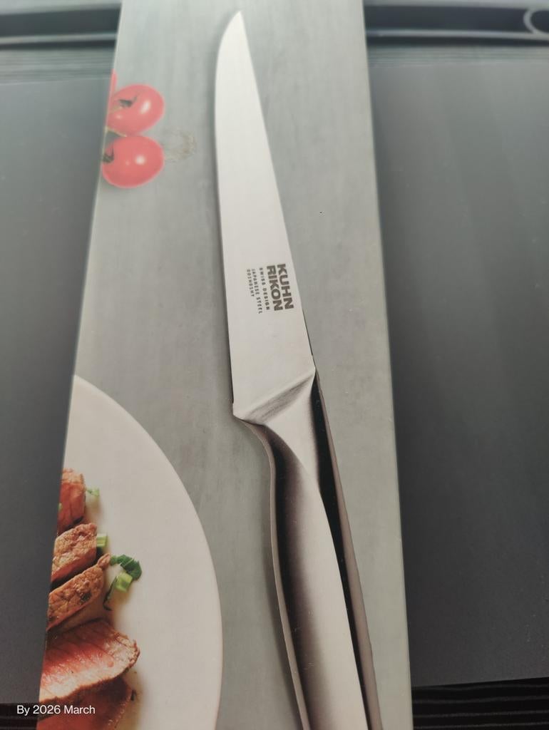 Kuhn Rikon Zwitsers design roestvrijstalen mes, Overige typen, Ophalen of Verzenden, Metaal, Overige merken