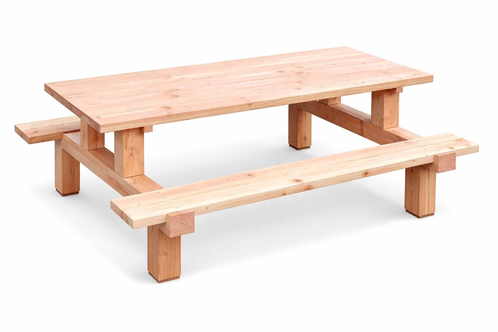 Stoere Robuuste picknick tafel | Picknick tafel stoer., Tuin en Terras, Ophalen, Nieuw, Rechthoekig, Hout
