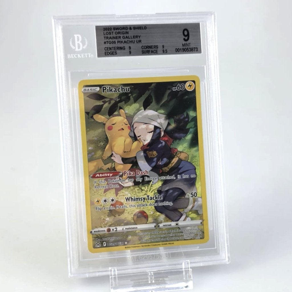 TCG Pikachu LOR TG05 Becket Mint 9 Graded, Zo goed als nieuw