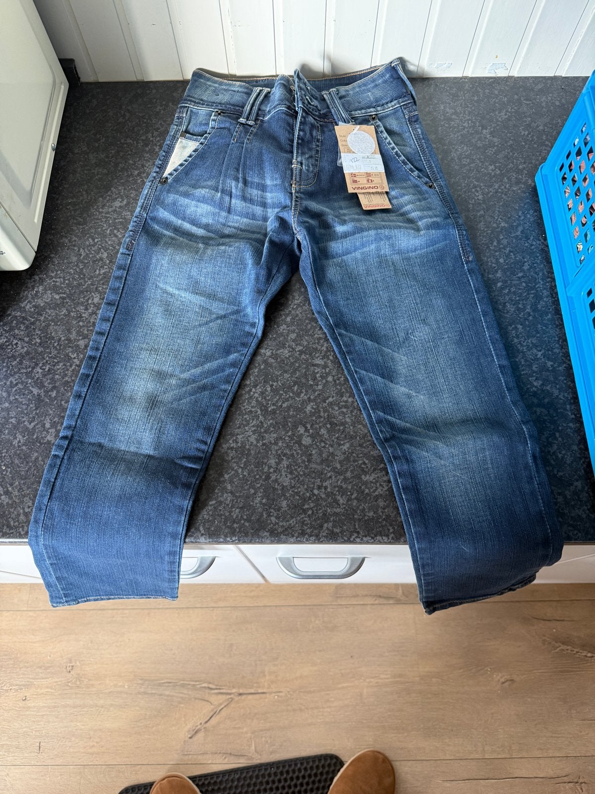 Nieuwe Vingino Jeans - Maat 7 (122), Ophalen of Verzenden, Nieuw, Jongen of Meisje, Broek