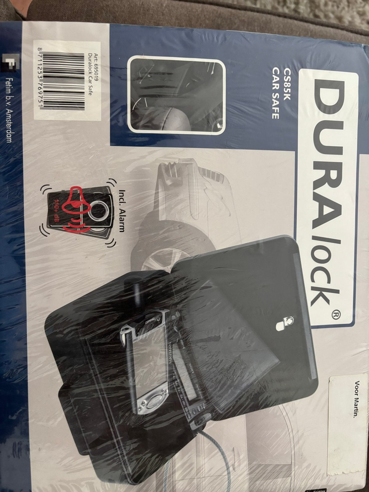 Duralock CS85K Car Safe met Alarm - Nieuw in verpakking, Auto diversen, Anti-diefstal, Verzenden, Nieuw