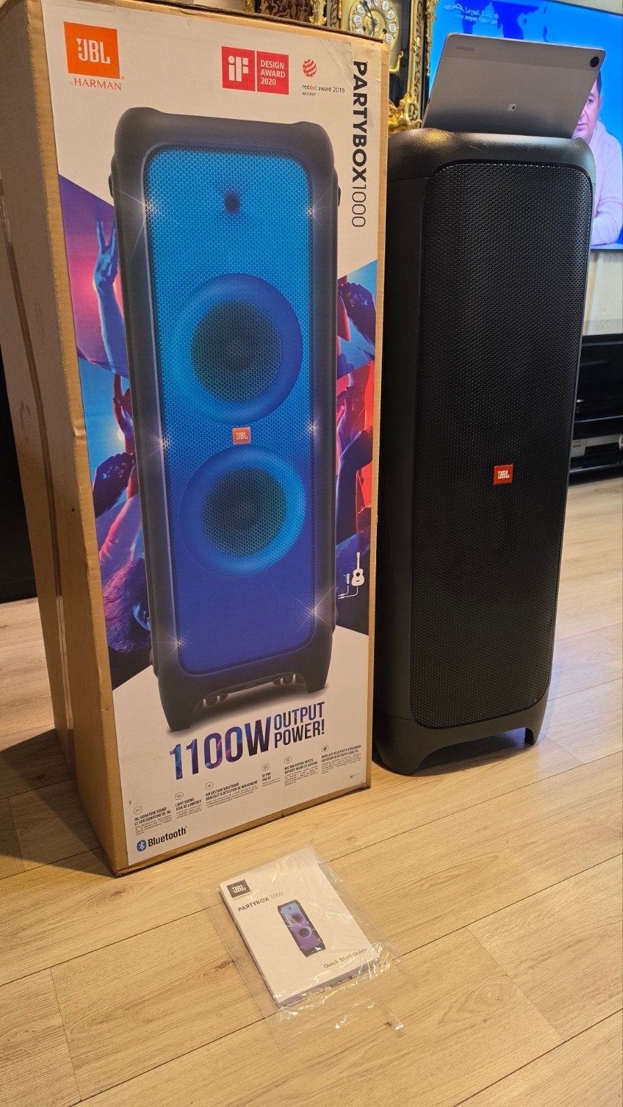 Foto 3 van JBL PartyBox 1000watt Krachtige Party Speaker met Lichteffec