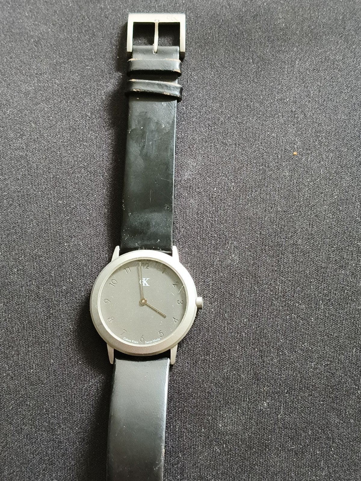Vintage Calvin Klein Unisex Horloge - Werking Onbekend, Overige merken, Staal, Polshorloge, Ophalen of Verzenden