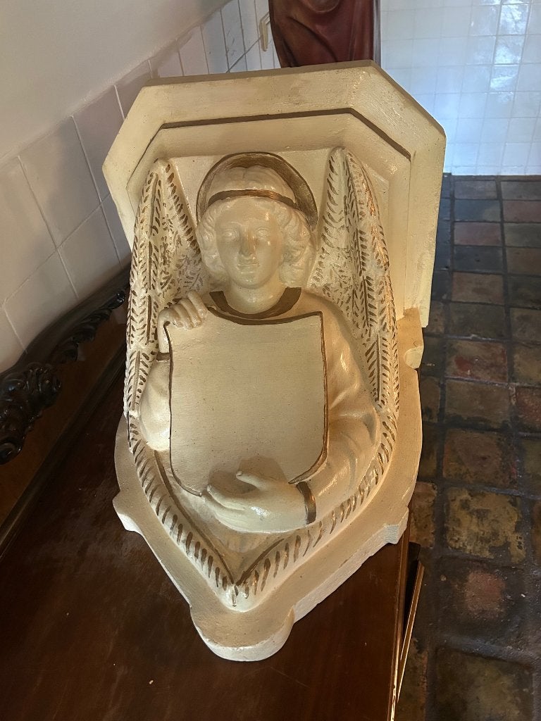 Oude originele kerkconsole voor kleine prijs, Antiek en Kunst, Antiek | Religie, Ophalen