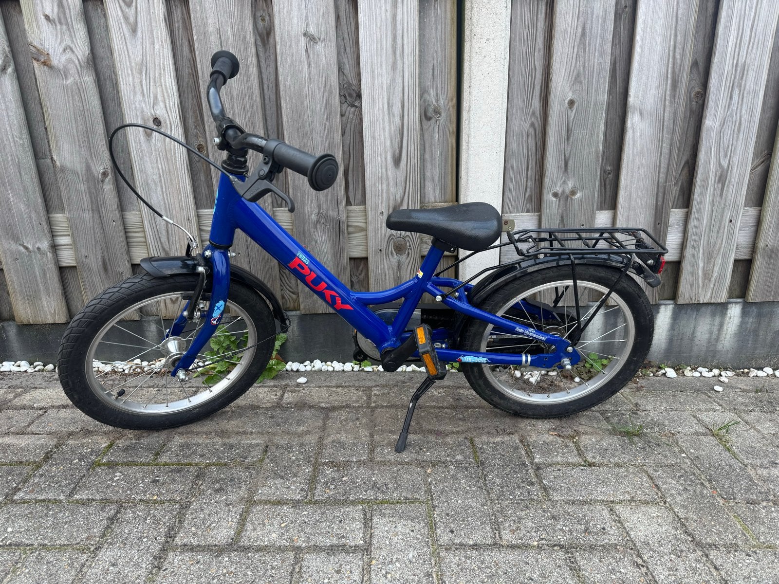Puky Youke 16 inch kinderfiets blauw – nette Snake, Fietsen en Brommers, Ophalen, Gebruikt, Velgrem, 16 tot 20 inch