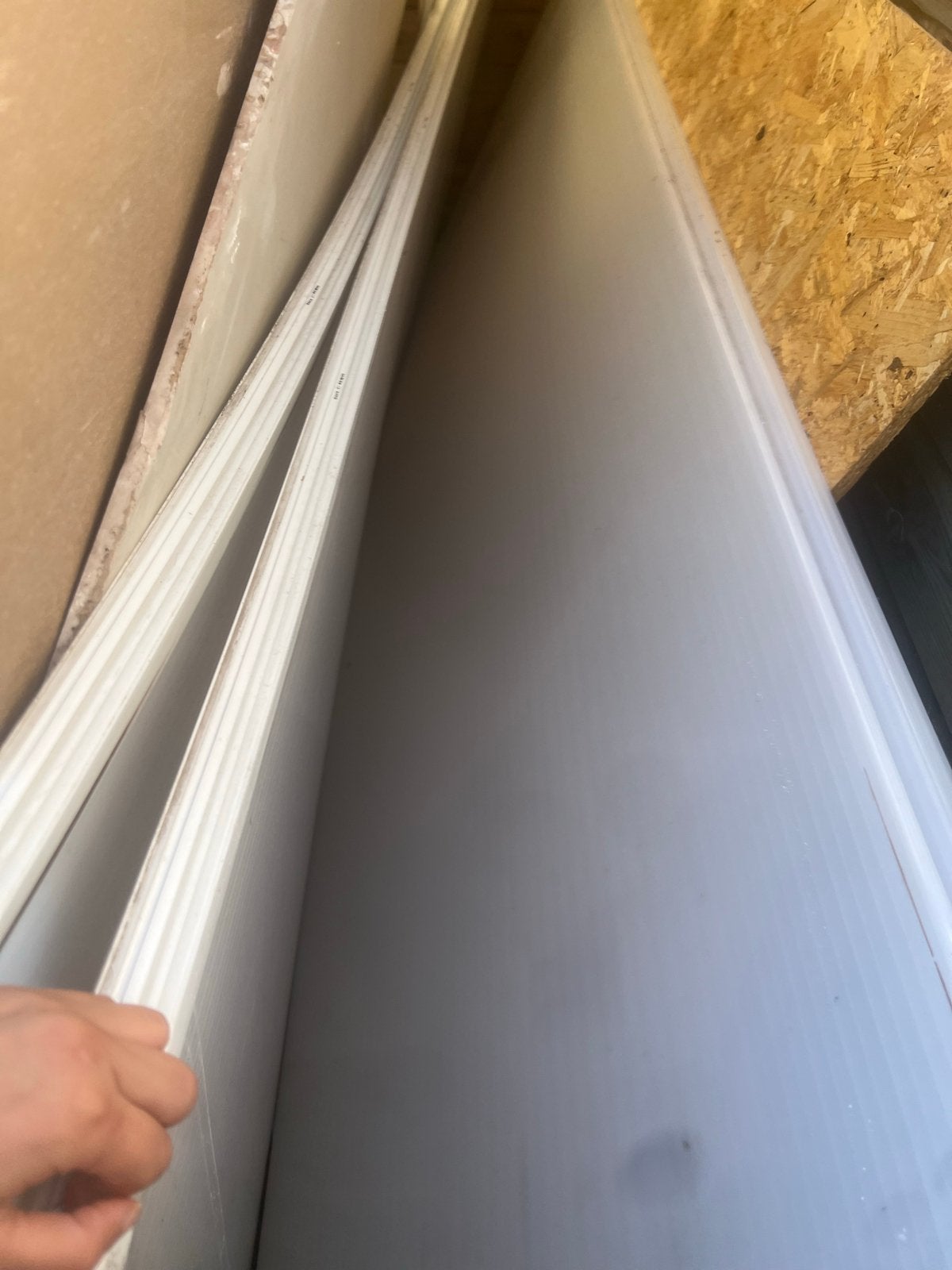 4 polycarbonaat platen - 4 x 3 meter, Ophalen of Verzenden, Gebruikt, Overige materialen