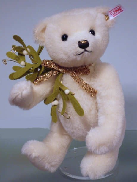 Steiff 036859 KERSTMIS MARETAK TEDDYBEER WIT MOHAIR 2011, Ophalen of Verzenden, Nieuw, Stoffen beer, Steiff