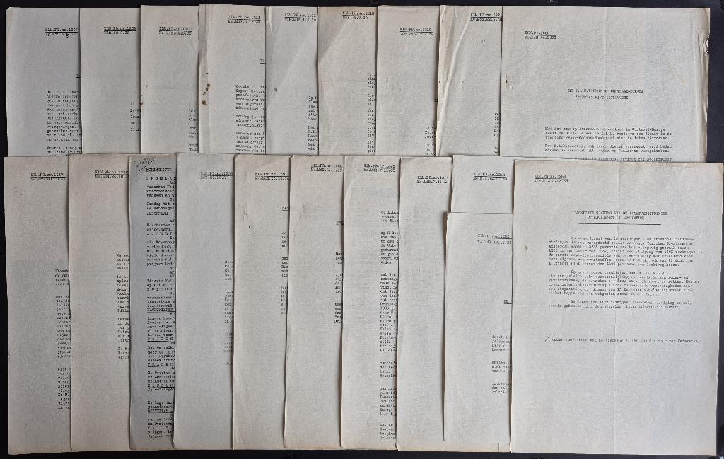 19 KLM persberichten uit 1938, nr. 1207 t/m 1256, Ophalen of Verzenden, Gebruikt, Boek of Tijdschrift