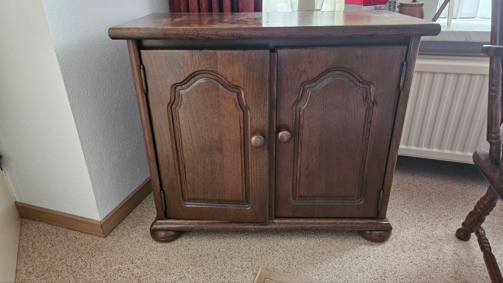 Mooie houten tv-kast met opbergruimte, Ophalen, Gebruikt, 50 tot 100 cm, Minder dan 100 cm