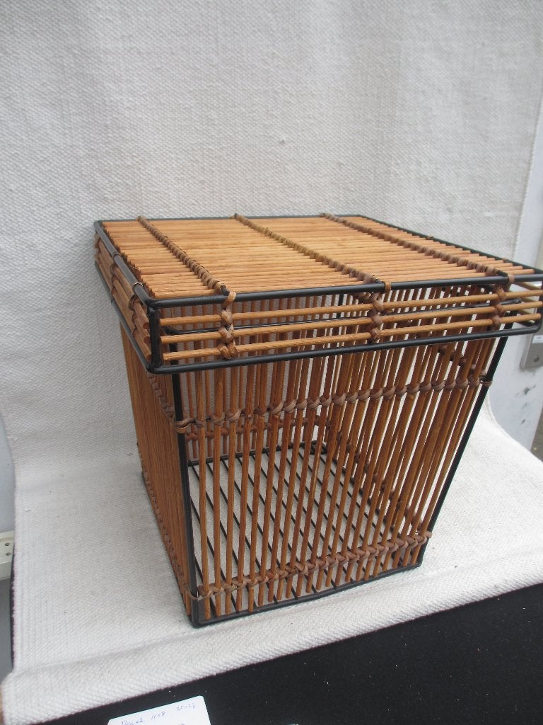 Vintage Rohé Noordwolde ( Dirk van Sliedrecht) mand, Huis en Inrichting, Overige materialen, Gebruikt, Mand, Vierkant