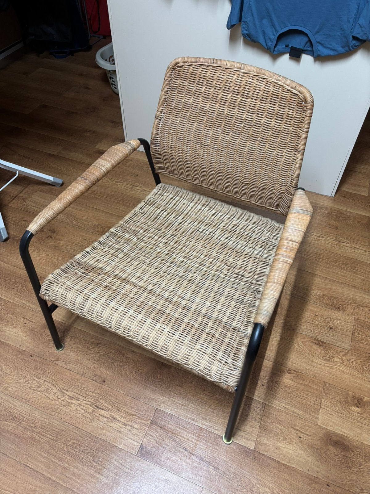 ULRIKSBERG Fauteuil, rotan/antraciet, Huis en Inrichting, Stoelen, Ophalen, Zo goed als nieuw, Grijs, Eén