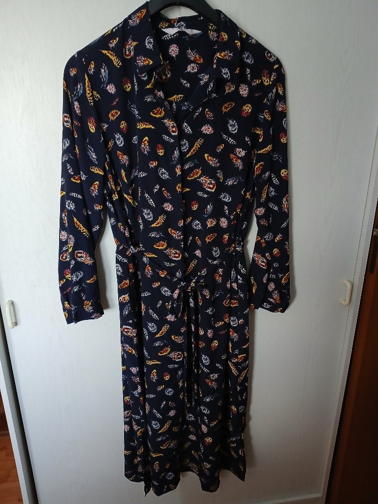 Mooie jurk Ulla Popken, maat 46 / 48, Blauw, Jurk, Nieuw, Ulla Popken