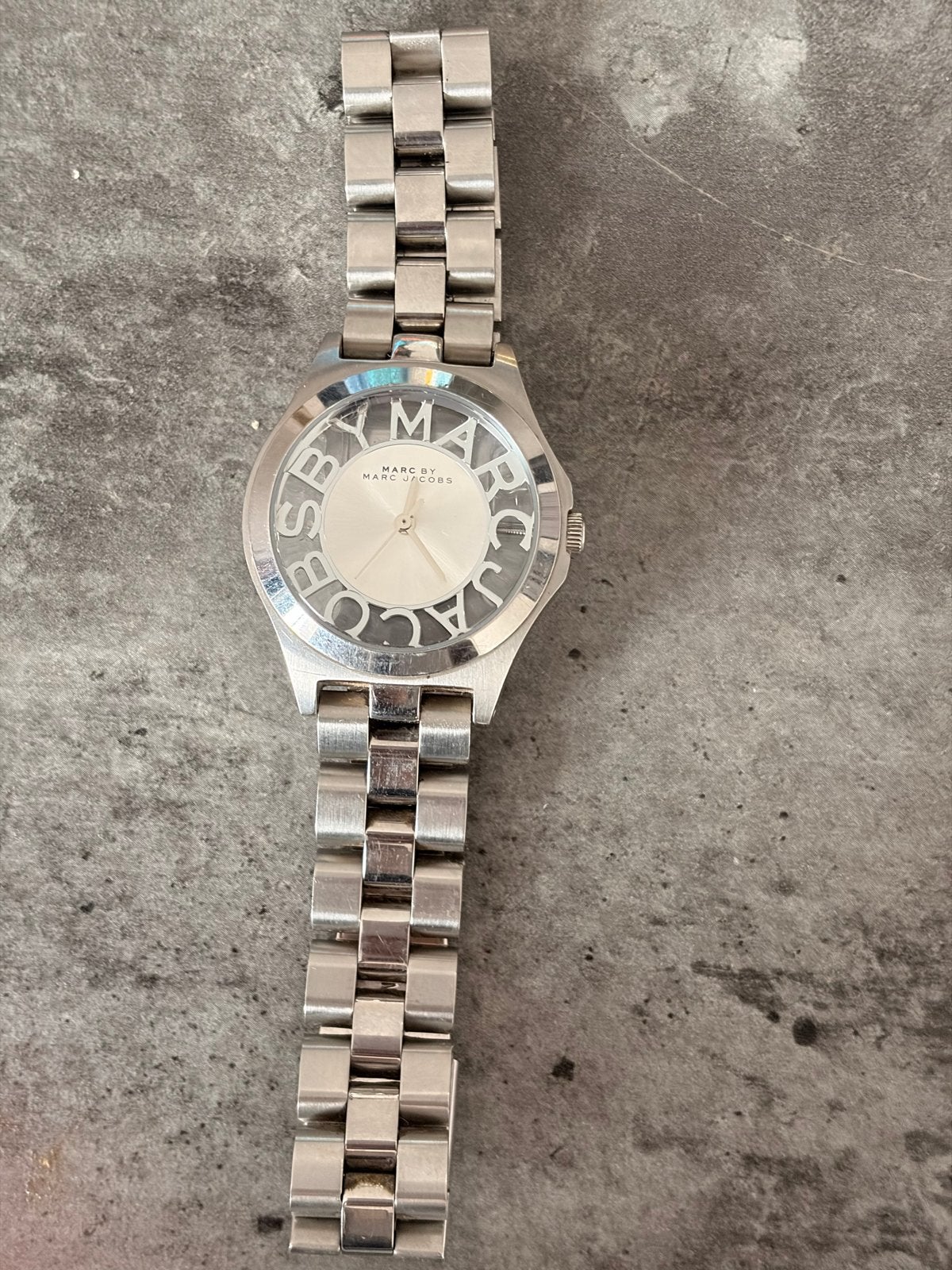 Marc by Marc Jacobs Dameshorloge - Zilverkleurig Staal, Overige merken, Gebruikt, Staal, Polshorloge