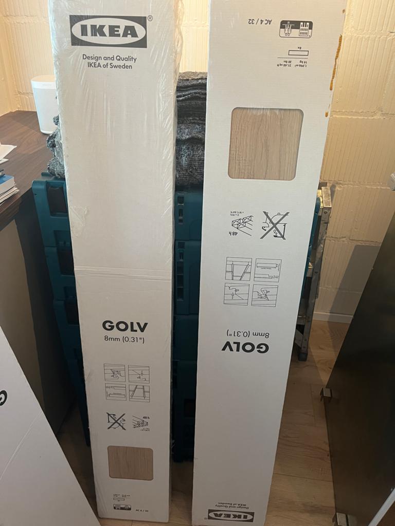 2 pakken IKEA Golv laminaat, Ophalen, Nieuw, Minder dan 5 m², Hout