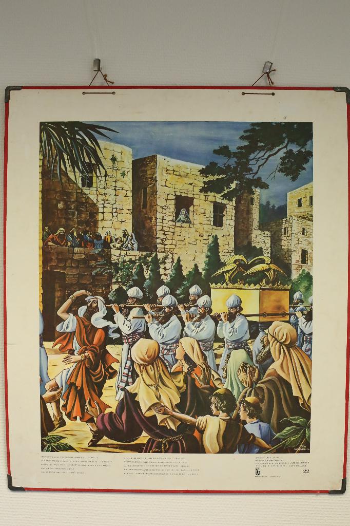 Bellarminus Bijbelplaat Nr. 22 “David - Intocht ark” (1952), Ophalen, Overige thema's