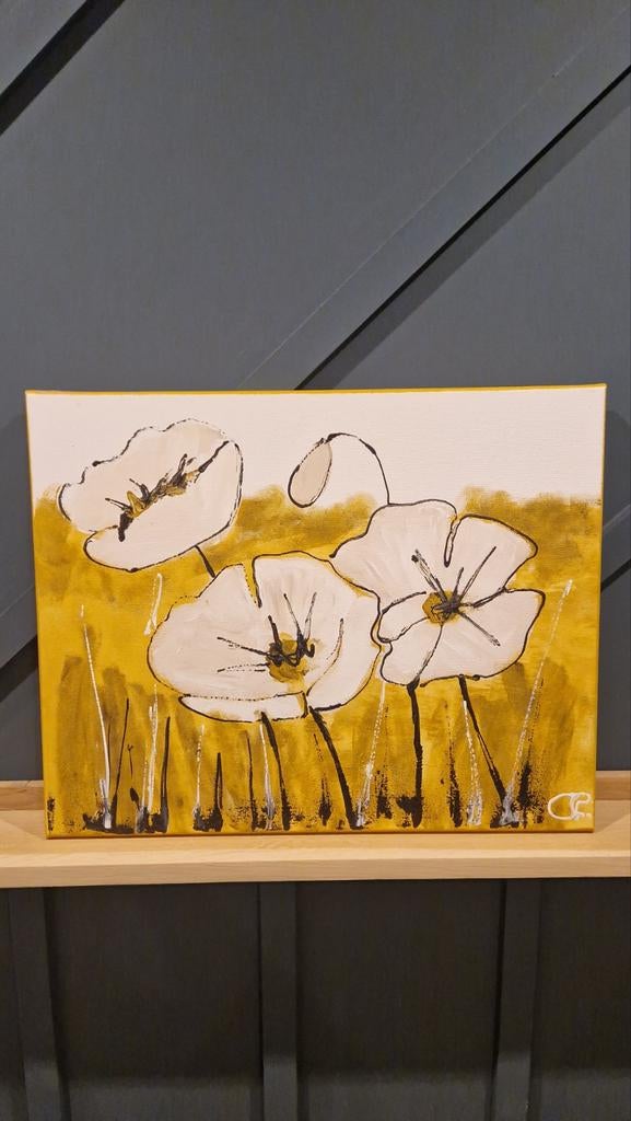 Bloemen schilderij C.M. Leushuis - Beauty of Autumn, Antiek en Kunst, Ophalen