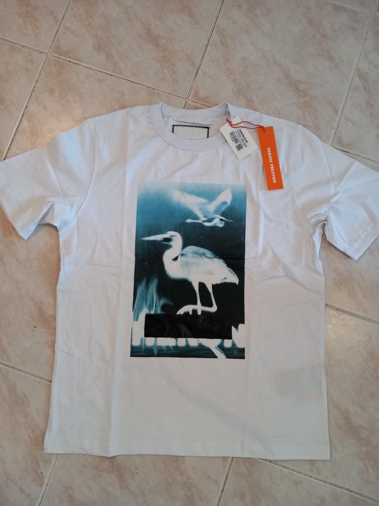 Nieuw Heron Preston T-shirt XXL met Heron print, Heron Preston, Wit, Nieuw, Overige maten