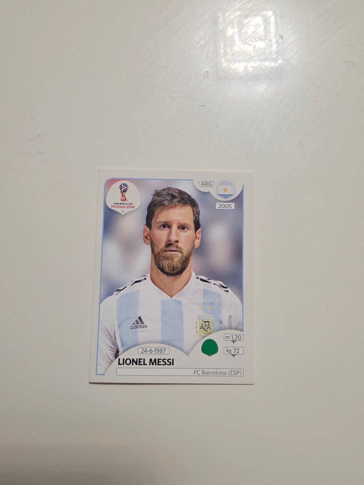 Panini WK 2018 Sticker Lionel Messi (276), Ophalen of Verzenden, Sticker