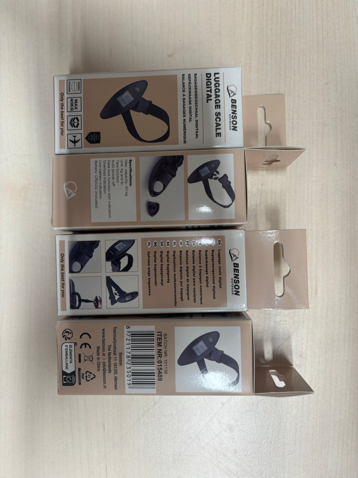 4x Nieuwe Digitale Benson Bagageweegschaal - Max 40kg, Nieuw, Ophalen of Verzenden, Digitaal, 10 tot 50 kg