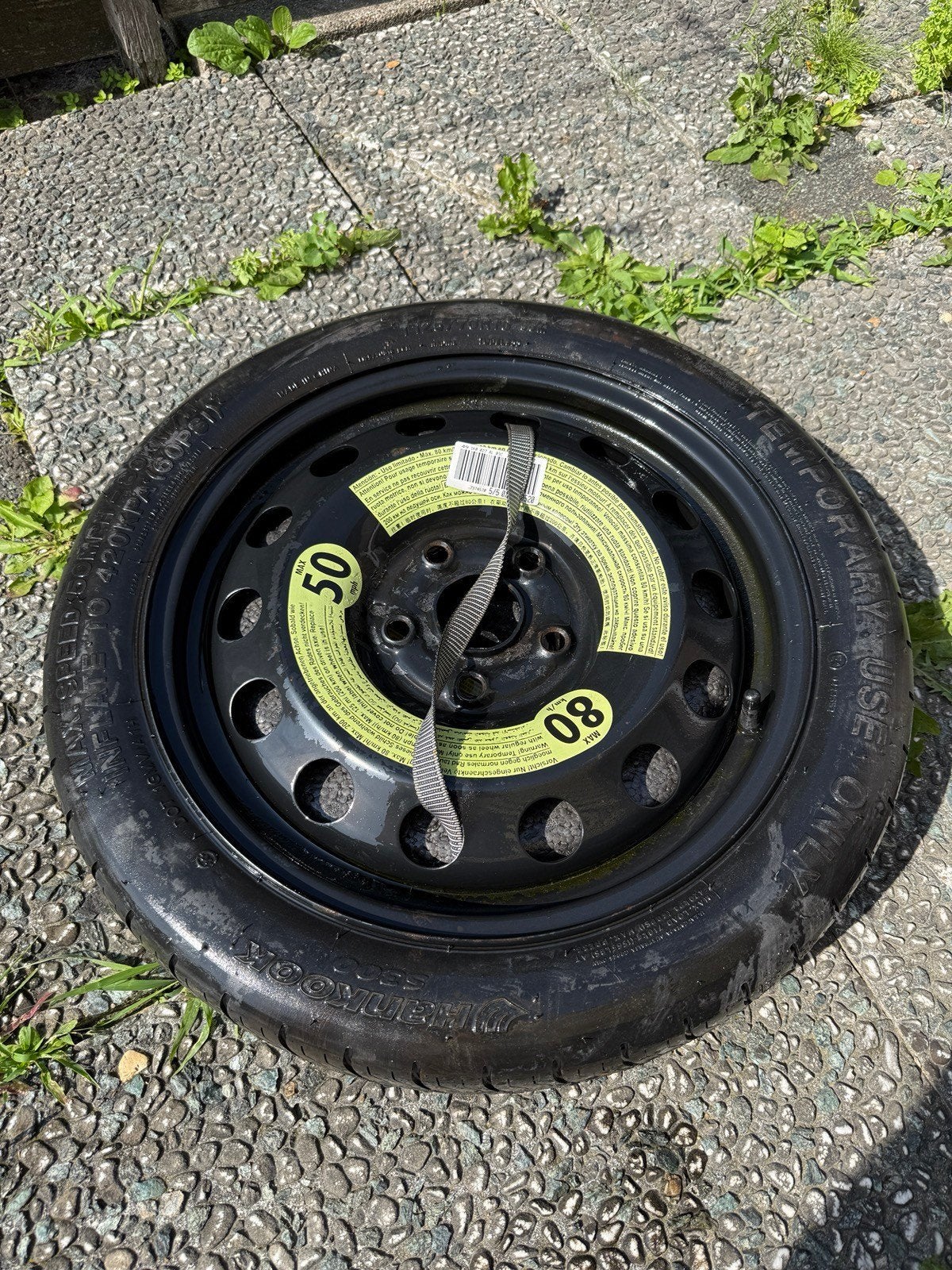 Reservewiel/ noodband met krikset - T125/70R16 incl krikset, Auto-onderdelen, Ophalen, Nieuw