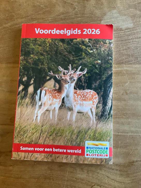 Heel veel kortingsbonnen Nat.postcode loterij Voordeelgids, Drie personen of meer