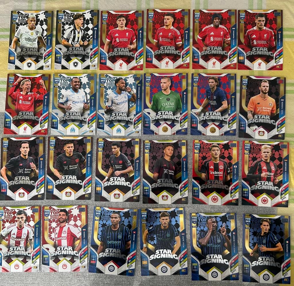 Panini Fifa 365 Adrenalyn 2026 De Star starsignings, Verzenden, Nieuw, Meerdere plaatjes