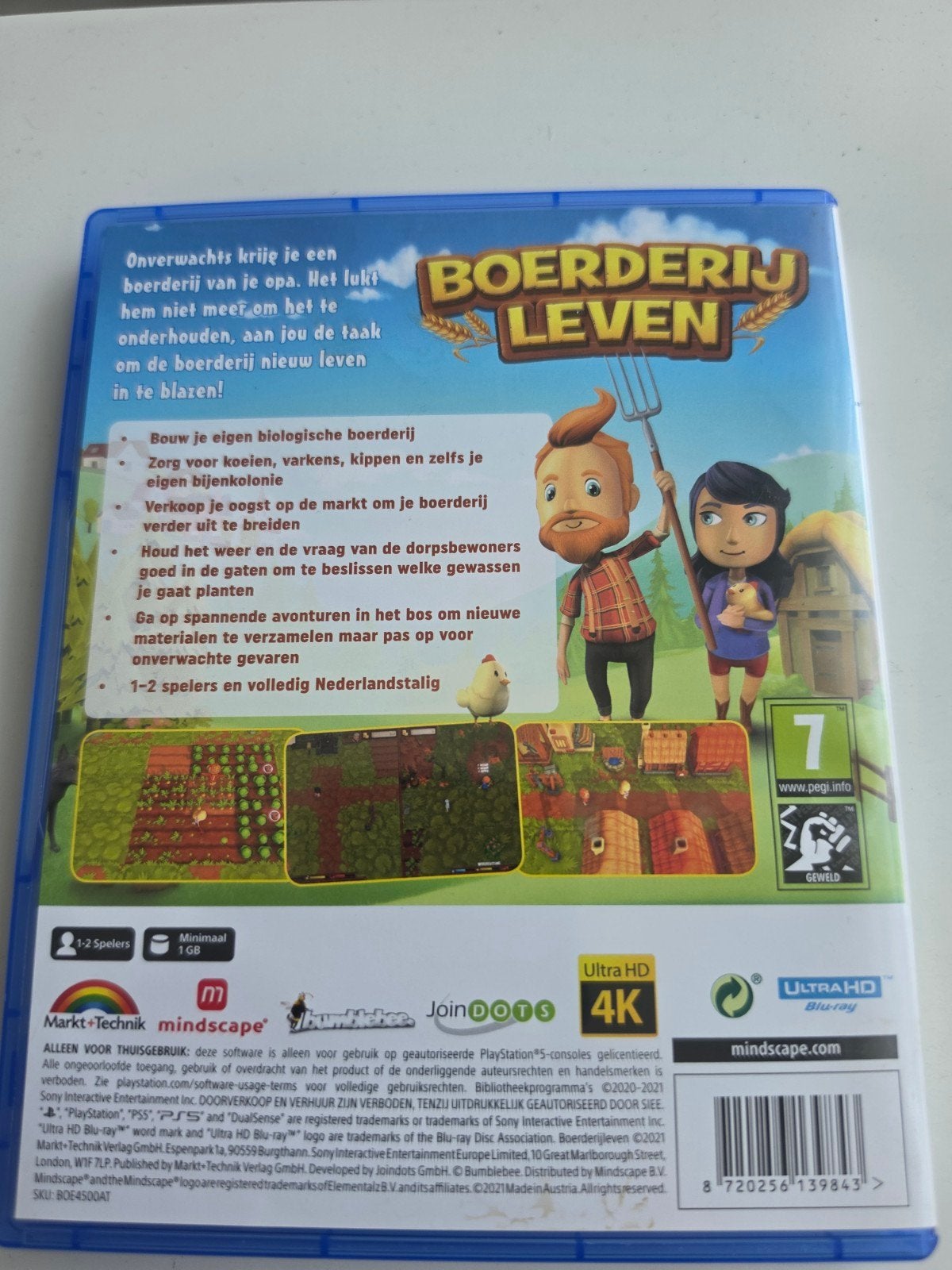 Boerderij Leven PS5 - Volledig Nederlandstalig Lees Goed, Mindscape, 1 speler, Onbekend, Ophalen of Verzenden
