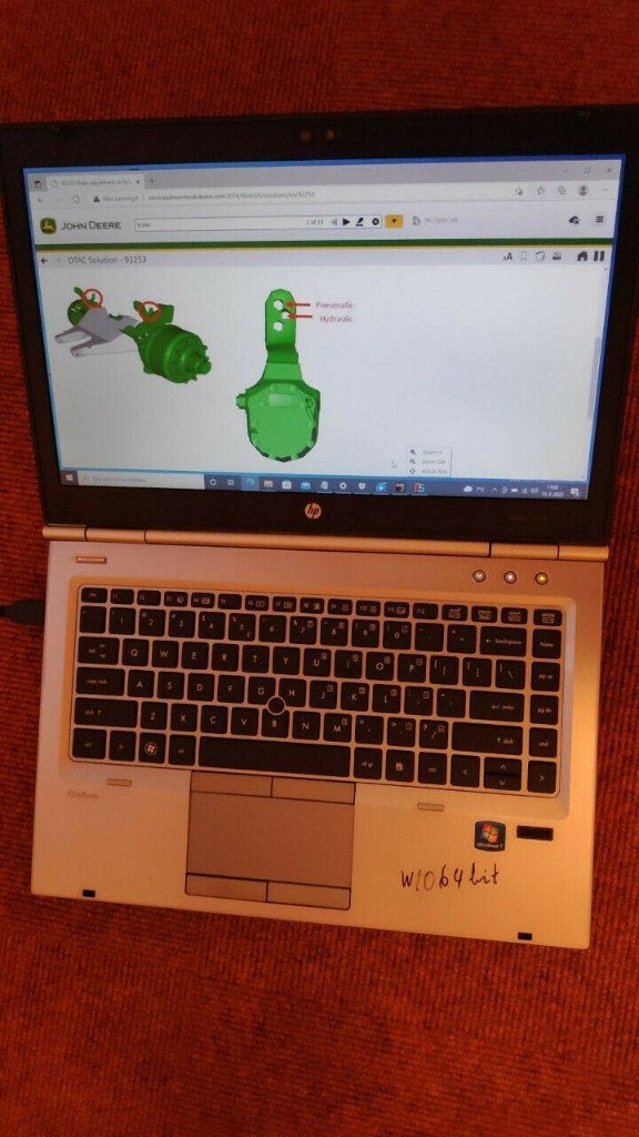 Diagnostische laptop John Deere Service Advisor 5.3 AG CF, Verzenden