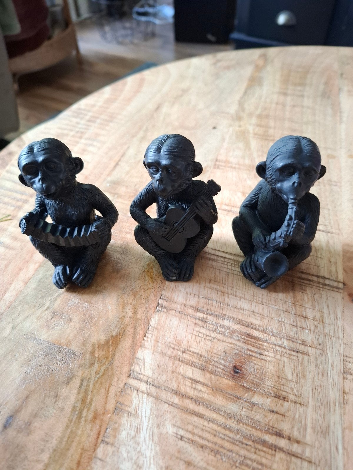 Leuke beeldjes muziek aapjes., Ophalen of Verzenden