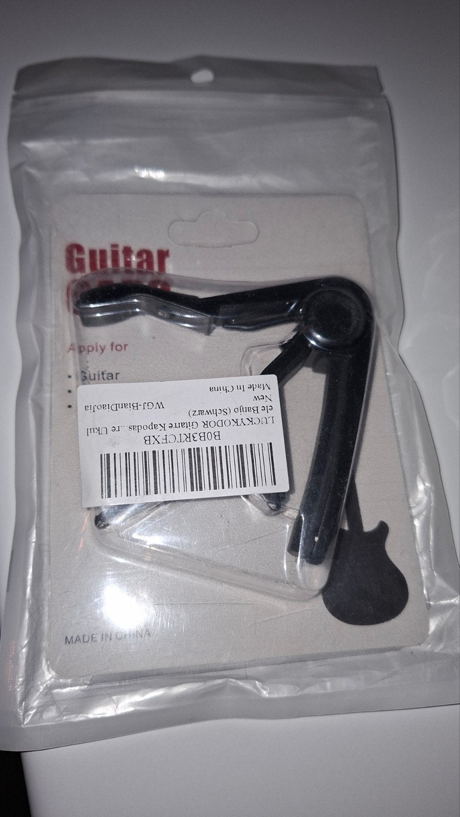 LUCKYKODOR Gitaar Capo - Zwart, Onbekend, Nieuw, Ophalen of Verzenden, Akoestische gitaar
