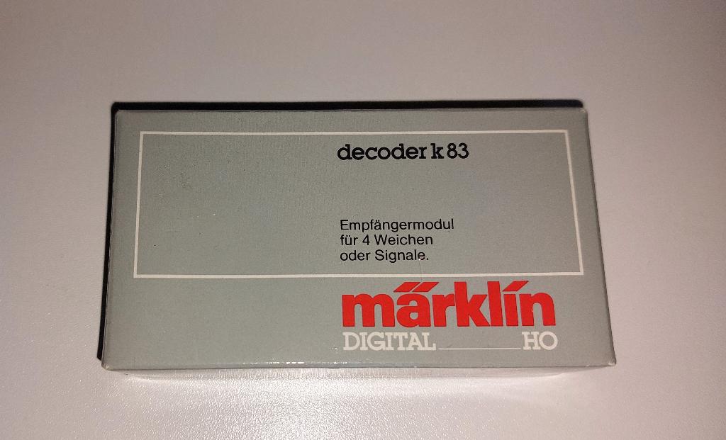 Marklin 6083 - Decoder K83 voor het digitaal aansturen ovp, Ophalen of Verzenden, Zo goed als nieuw, Märklin, Transformator of Voeding