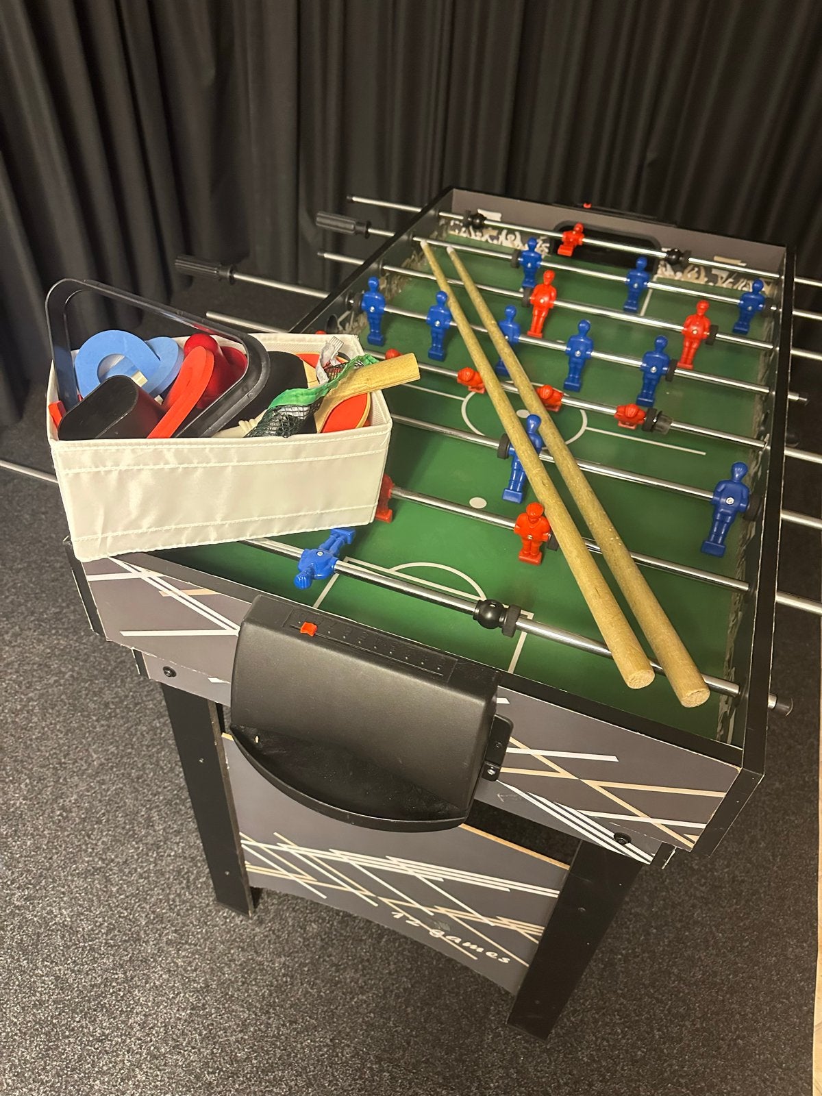 12 Multi-game Tafel: Pool, Airhockey, Tafelvoetbal, Scha, Ophalen, Gebruikt