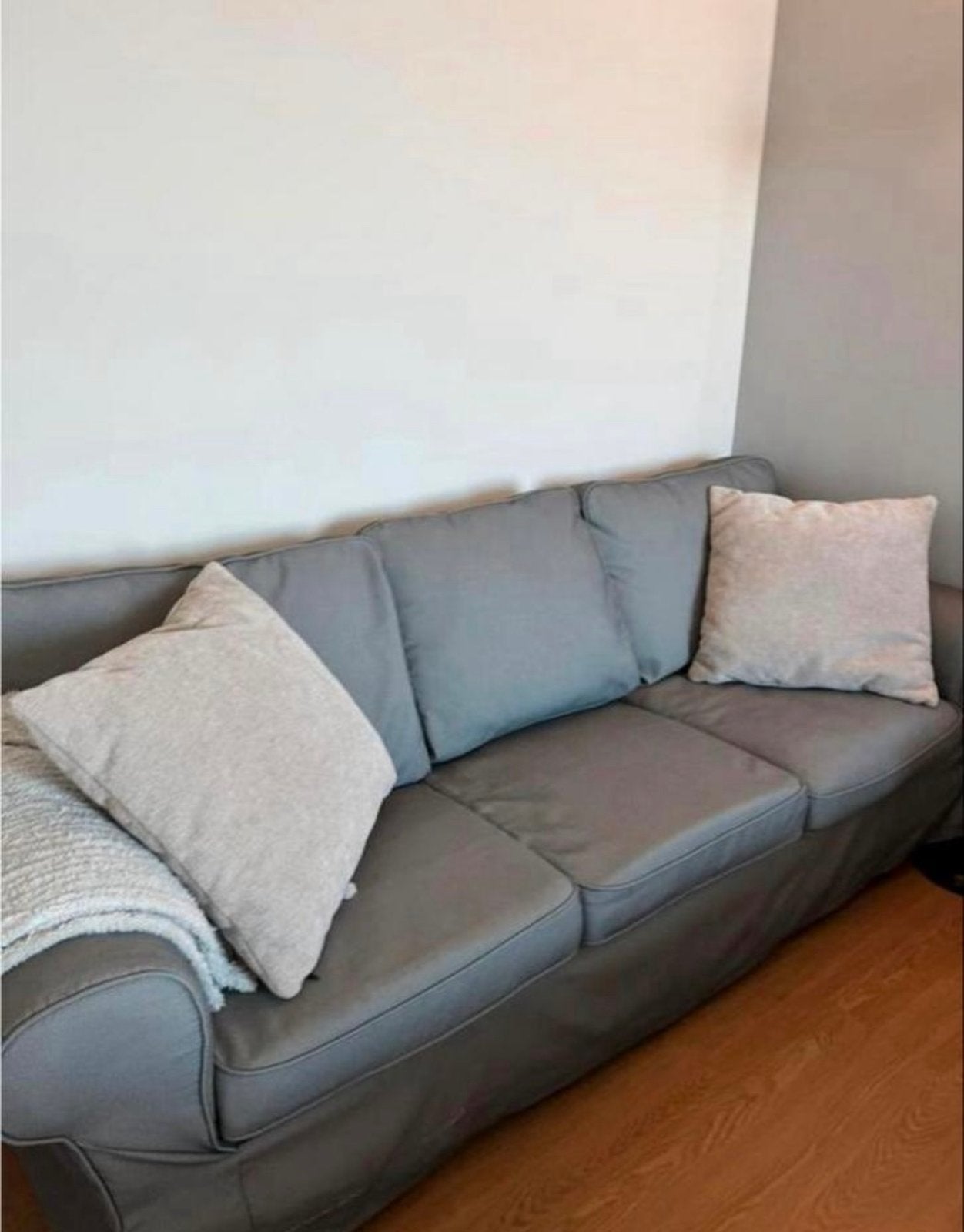 IKEA EKTORP 2-Seater Sofa – Dark Grey – Excellent Condition, Ophalen, Gebruikt, 150 tot 200 cm, Tweepersoons